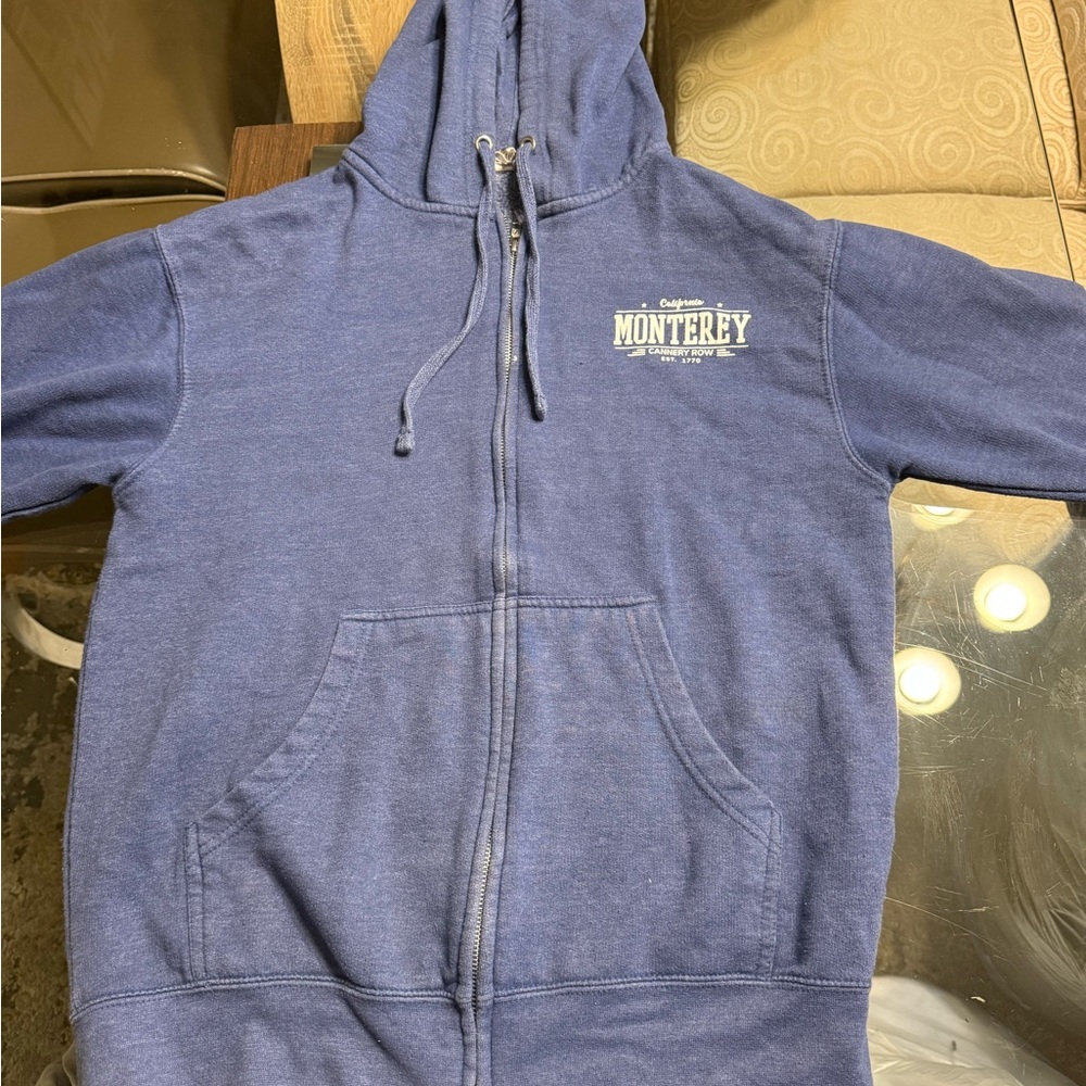 Blue Monterey Zip-Up Hoodie
